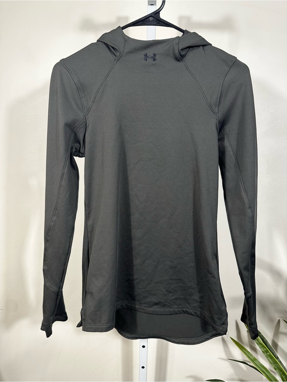N26. Under Armour Women’s  Military Green Hooded Performance Top